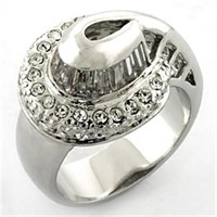Fashion White Sapphire Baguette Ring