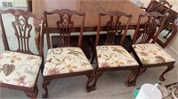 Upholstered Mahogany Dinning Chairs