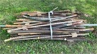 Assorted Steel Fence Posts 5’-6’ Qty Approx 40+