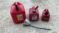 Gas Cans/Metal Funnel