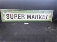 Wooden Farmhouse Super Market Sign