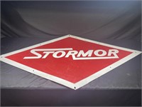 Green back Stormor sign
