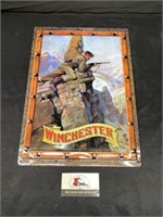 Winchester metal sign