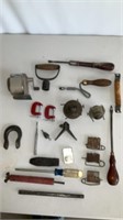 Vintage Assorted Tools/Lamp Parts