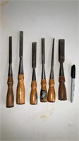 Steelcraft & Stanley Wood Chisels-Qty 6