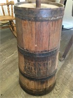 Vintage Wooden Standard Churn No 1 5 Gallon