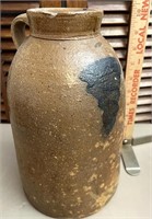 Stoneware twister jug has chip
