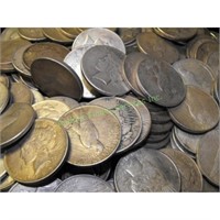 (100) Peace Dollars in Bag -