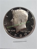 1980 s GEM Proof Kennedy Half from Proof Set
