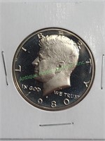 1980 s GEM Proof Kennedy Half Dollar from Proof