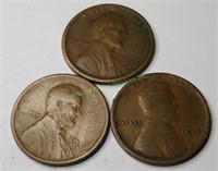 1915-1917s-1919s Lincoln Wheat cents