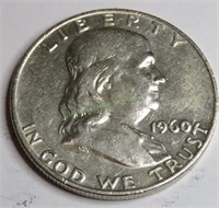 1960 d Franklin Half Dollar