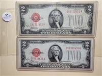 4 Pcs 1928 $2 United States Note