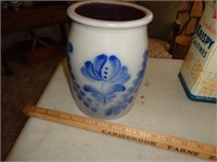 Beaumont Pottery Seagrove, NC Blue Crock