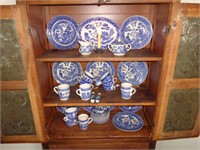 Large Lot of Blue Willow China