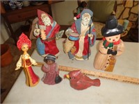 Lot of Santas & Other Figurines