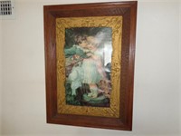 Nice Antique and Gold Leaf Picture Frame