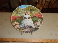 Scarlet Gone with the Wind Plate on Stand