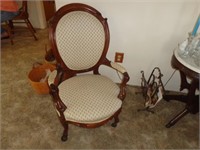 Walnut Victorian Arm Chair