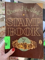 AROUND THE WORLD STAMP BOOK