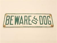 Steel Painted Beware of Dog Sign