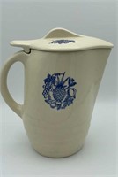 10" Oxford Ware flow blue stoneware pitcher