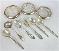 Sterling Silver Flatware & Coasters