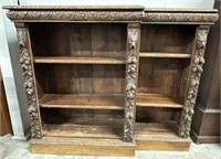 Ornately Carved Shelving Unit