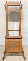 Wood Easel with Mirror and Storage