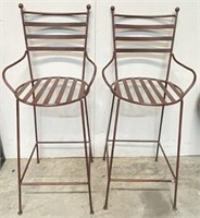 Cast Metal Bar Height Stools