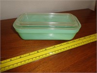 Fire King Jadeite Covered Bowl