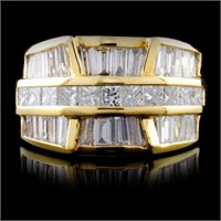 18K Yellow Gold 2.93ctw Diamond Ring