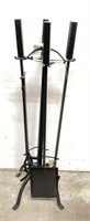 Wrought Iron Fire Place Tools with Stand