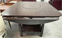 Bistro Height Table with Lazy Susan & Drop Leaves