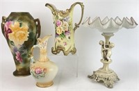 Selection of Porcelain Pitchers, Vase and More