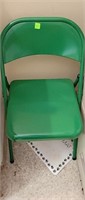 Green Metal Folding Chair (Shop)