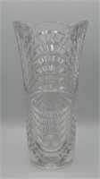 12" arch pattern crystal vase