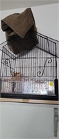 Small Bird Cage with Cover (garage)