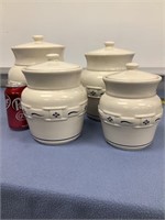 4 Piece Longaberger Canister Set