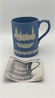 1974 Wdgewood mug blue jasperware