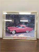 1957 Thunderbird Picture   Frame approx. 16x20