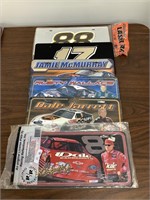 6 NASCAR Car Plates