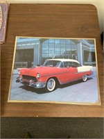 1955 Chevrolet Picture   Frame approx. 16x20