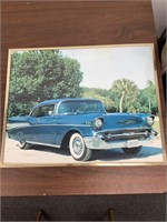 1957 Chevrolet Picture   Frame approx. 16x20