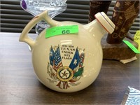 TEXAS UNDER SIX FLAGS DECANTER UNIVERSAL POTTERIES