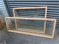2 Fixed Window Frames with Glass