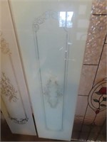 8 Etched/Ornate Glass Panels