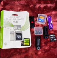 USB drives and storage SD cards