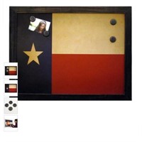 New Texas Flag Framed  Magnetic Bulletin Board