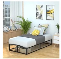 New ($109) Modern Metal Platform Bed with Wood